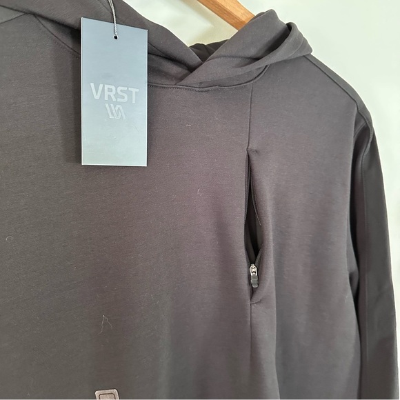 VRST Men’s Pinnacle Fleece Hoodie Black Size Large New w/ Tags - Picture 6 of 8